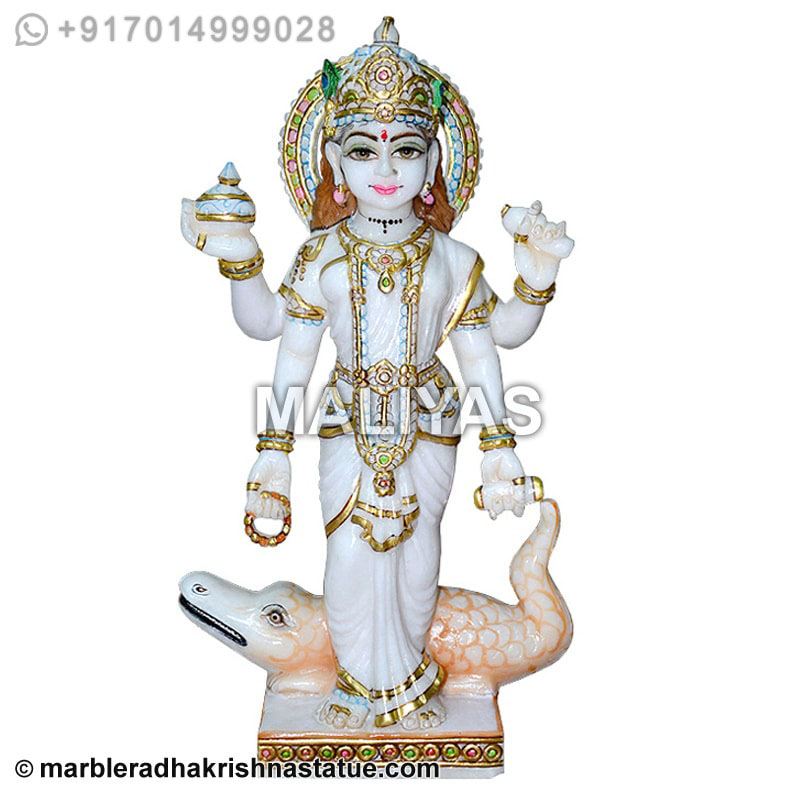 Beautiful Ganga Mata Statue