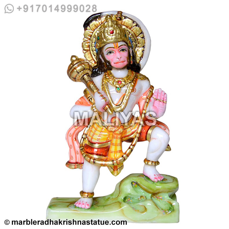 Beautiful Marble Hanuman Statue