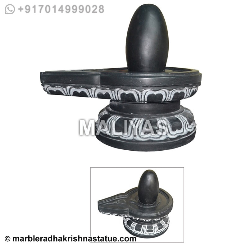 Black Narmadeshwar Shivling Statue
