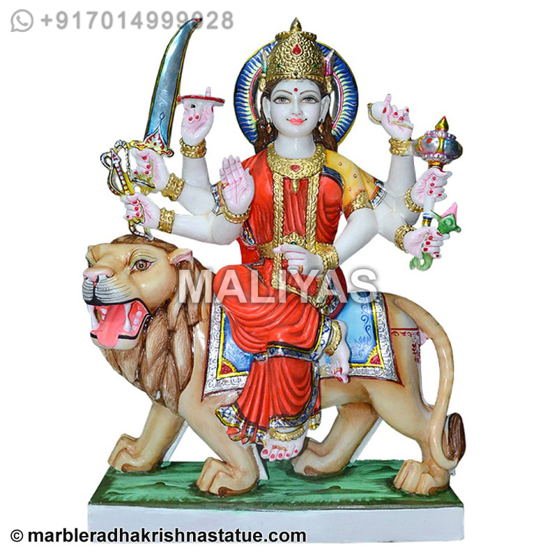 Durga Maa Statue Colorful