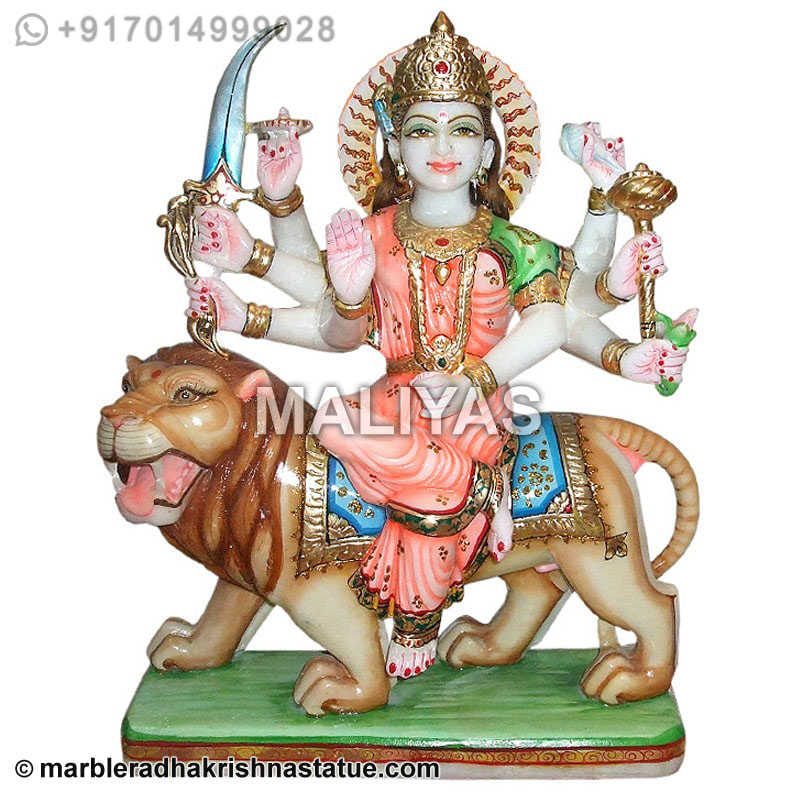 Goddess Durga Mata Marble Moorti