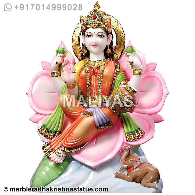 Goddess Laxmi Statue In Marble