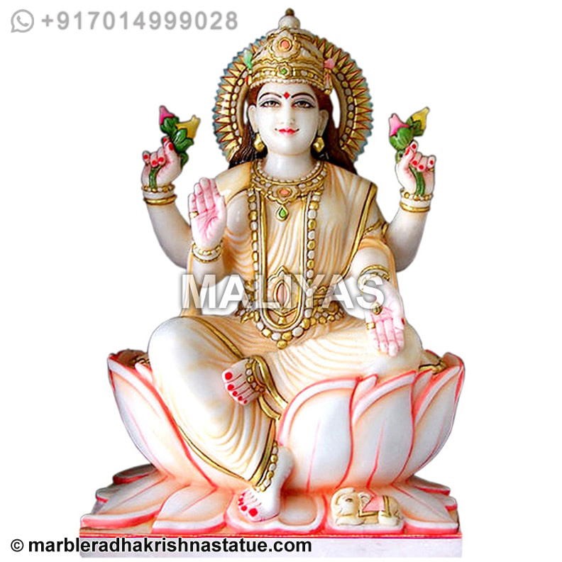 Laxmi Statue Sitting on Lotus