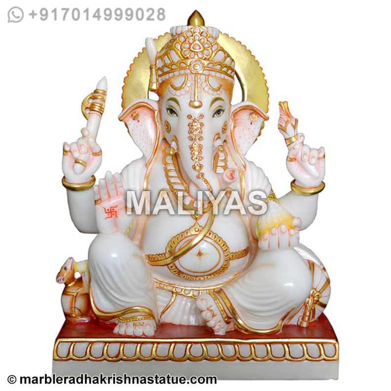 Lord Ganesha Marble Statue