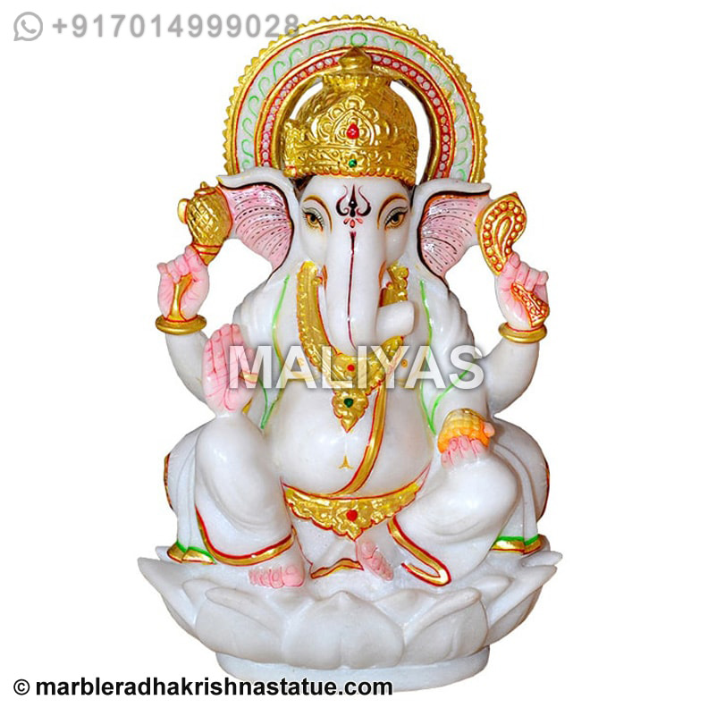 Lord Ganesha Marble Statue