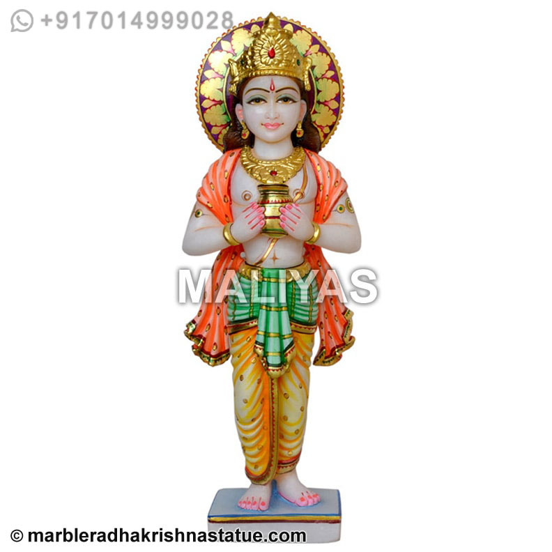 Lord Kuber Marble Murti