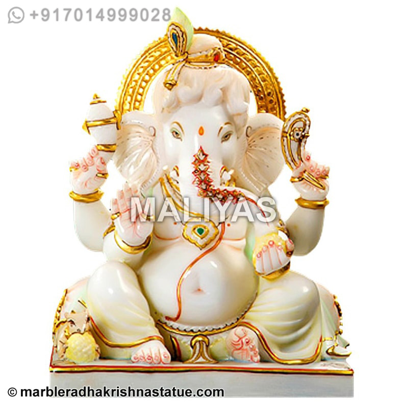 Marble Bal Ganesha Statue