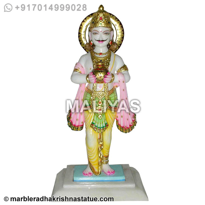 Marble Bhagwan Kuber Statue