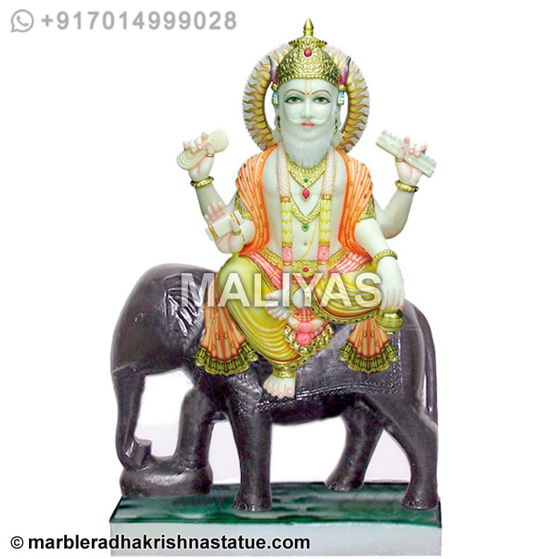 Marble Bhagwan Vishwakarma Statues