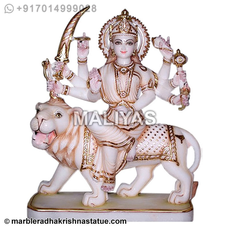 Marble Durga Statues