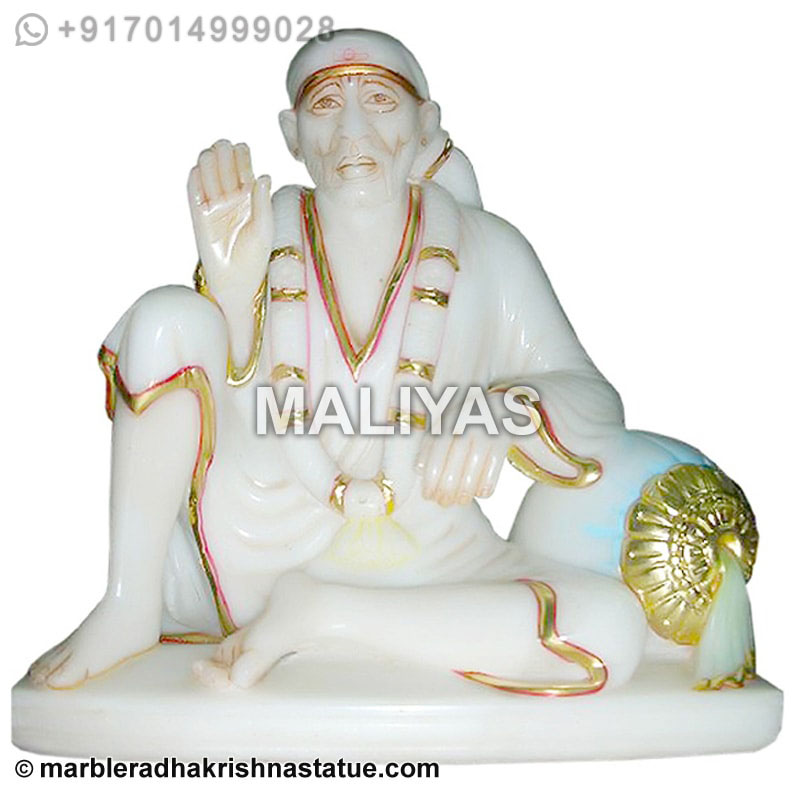 Marble Dwarkamai Sai Baba Statue