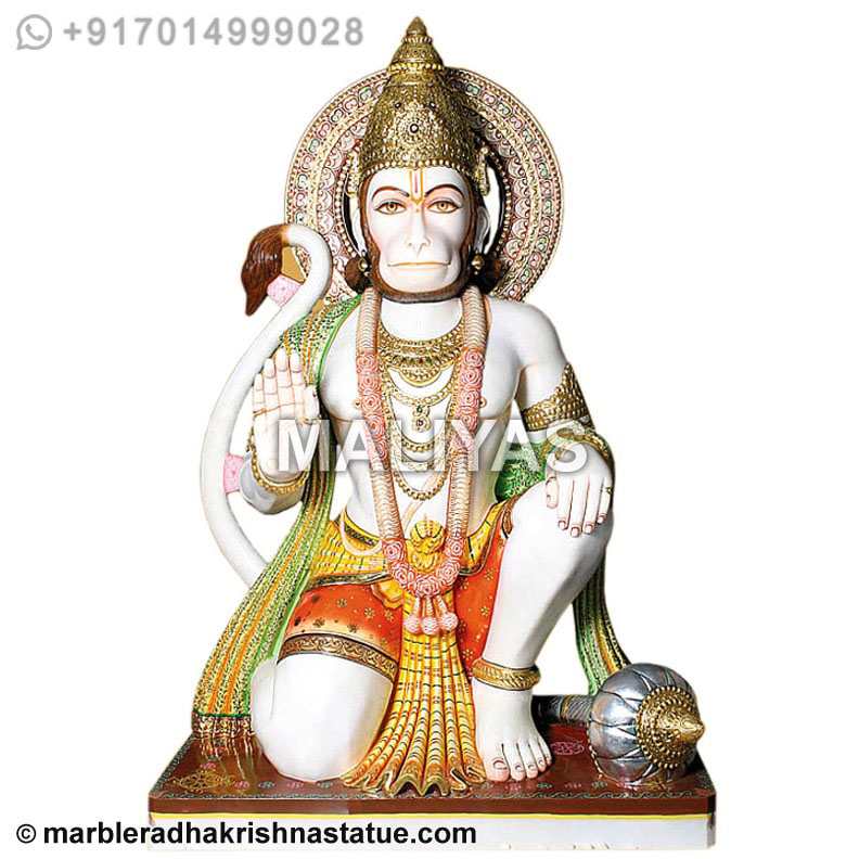 Marble hanuman Statue for Mandir