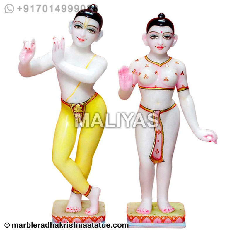 Marble Idols of Radha Krishna