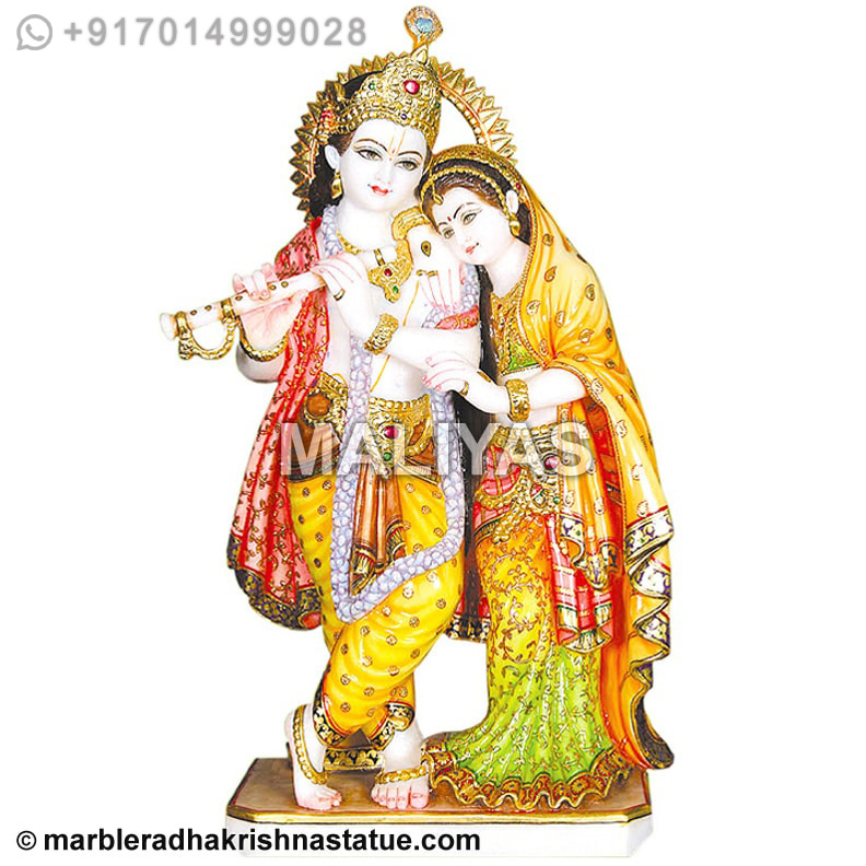Marble Jugal Radha Krishna Statue