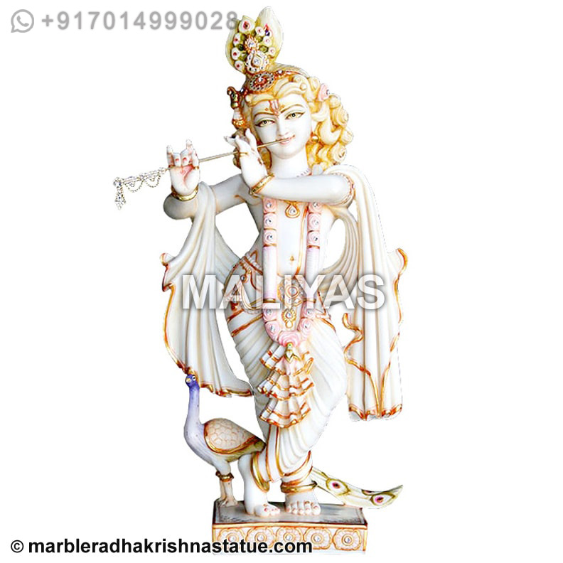Marble Krishna Moorti