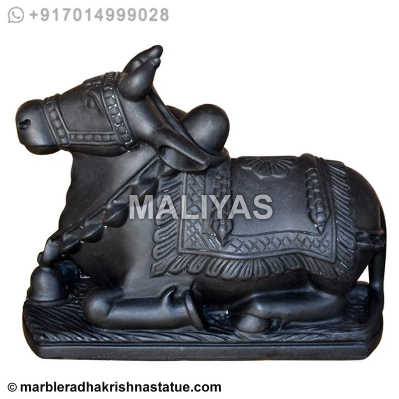Marble Nandi Statue