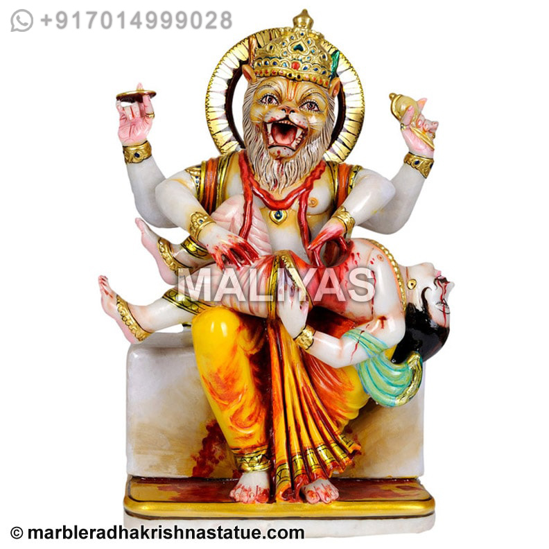 Marble Narasimha Statue
