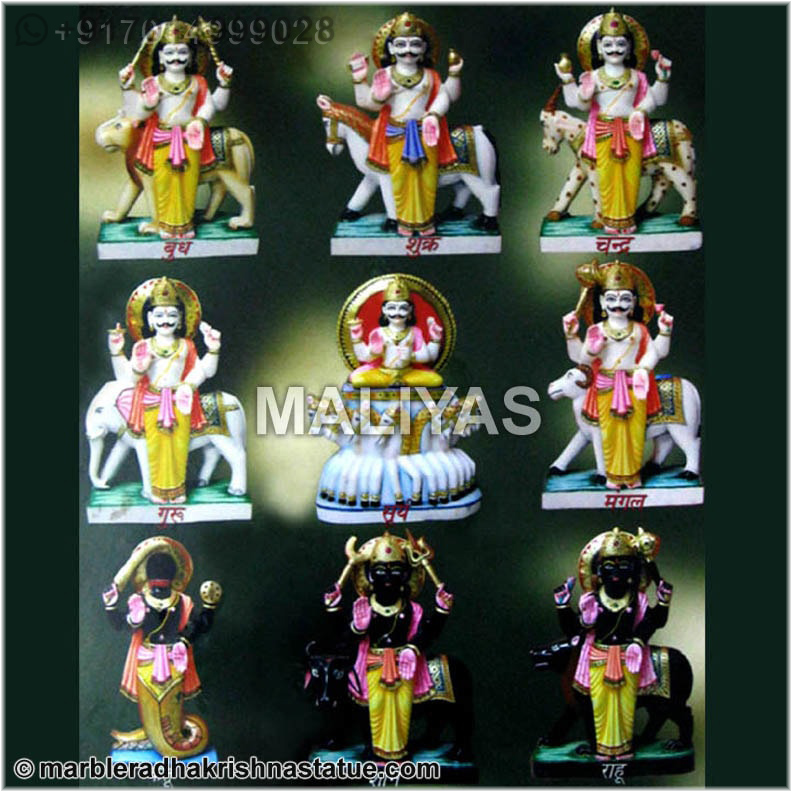 Marble Navagraha Murtis