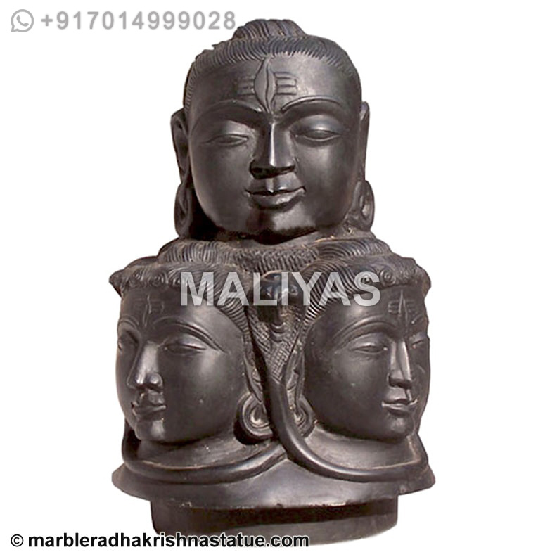 Marble panchmukhi shivling idols
