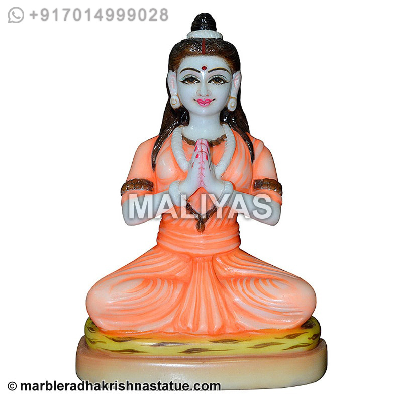 Marble Parvati Statue