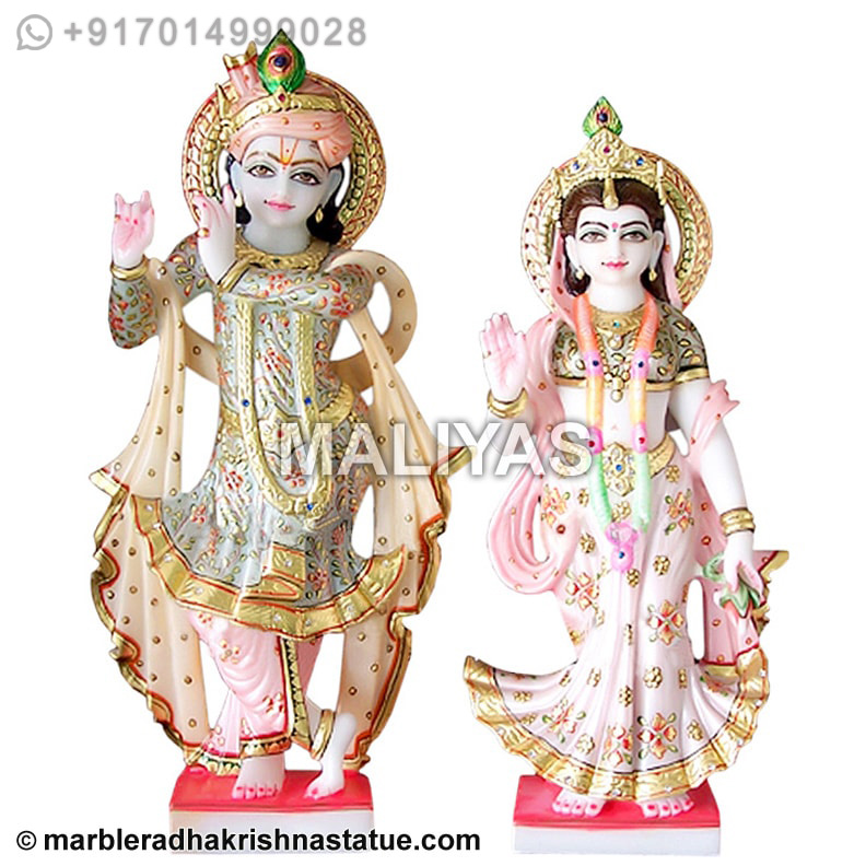 Marble Radha Krishna Moorti