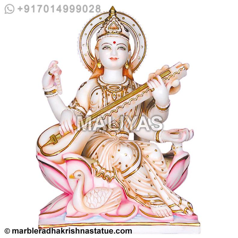Marble Saraswati Murti
