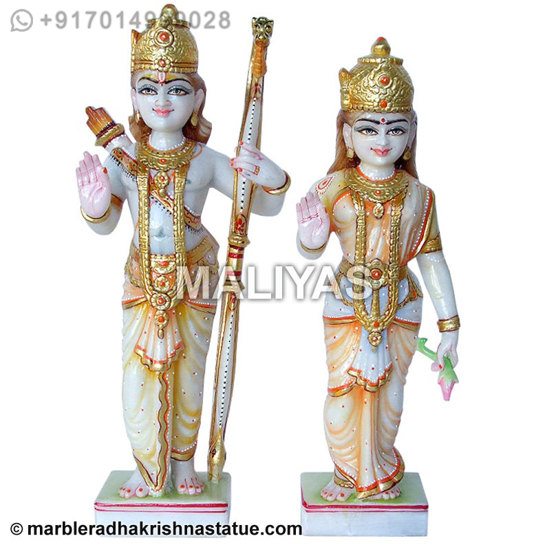 Marble Sita Ram murti