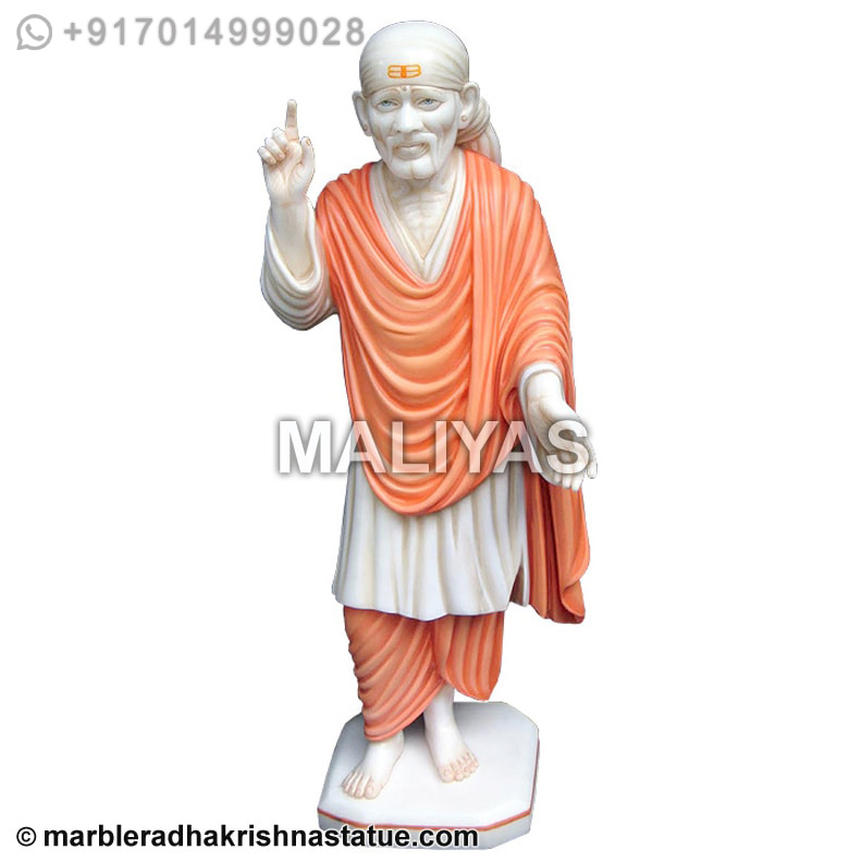 Marble Standing Sai baba Statue