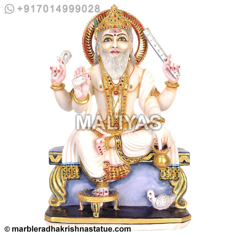 Marble Vishwakarma ji Statues