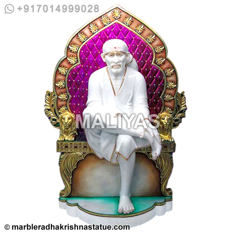 Sai Baba Statue with Sinhasan