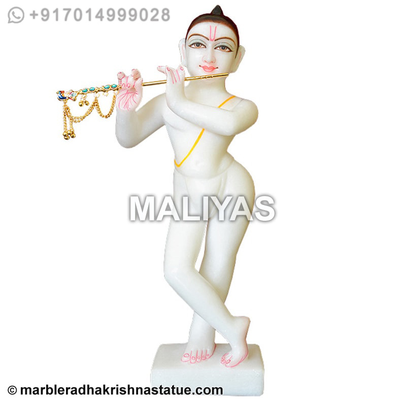White Iskcon Krishna Idols