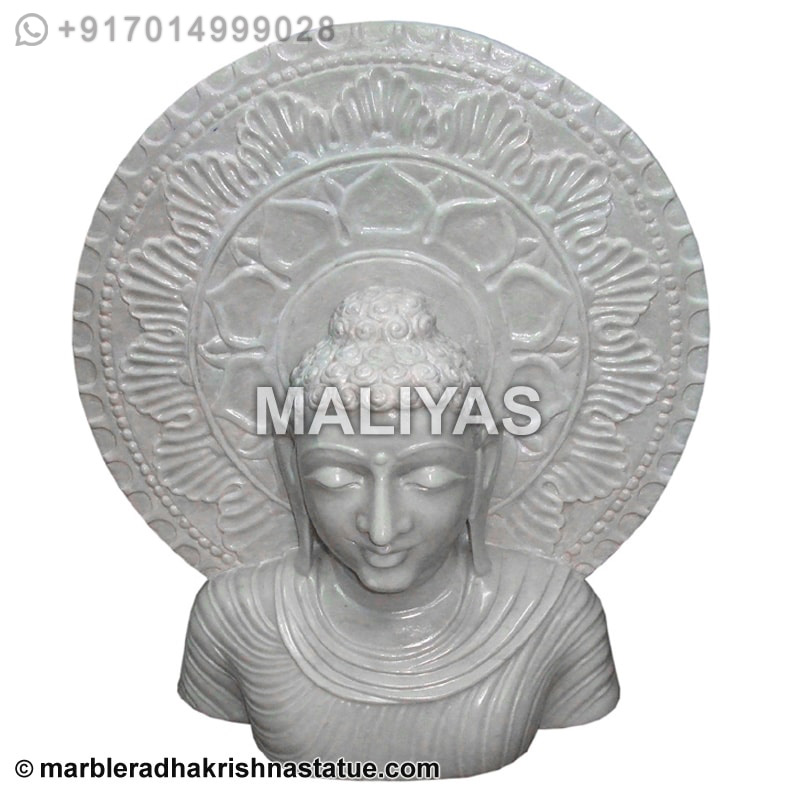 White Marble Buddha Statue