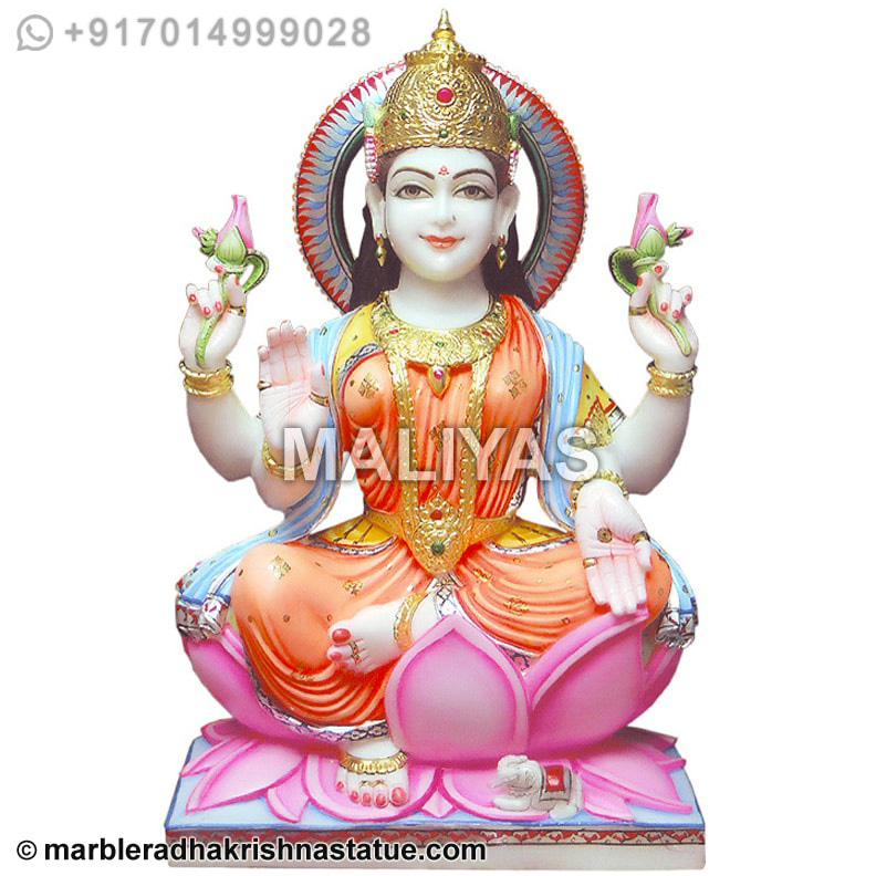 White Marble Lakshmi Moorti