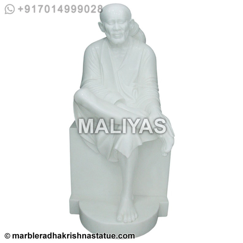 White Marble Lord Sai Baba Statue