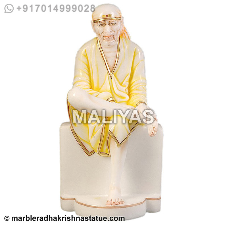 White Marble Lord Sai Baba Statue