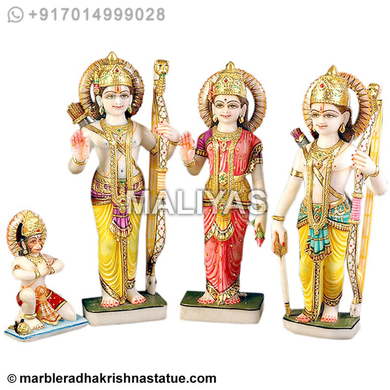 White Marble Ram Darbar Statue