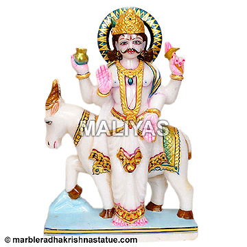Marble Chandra Navagraha Statue
