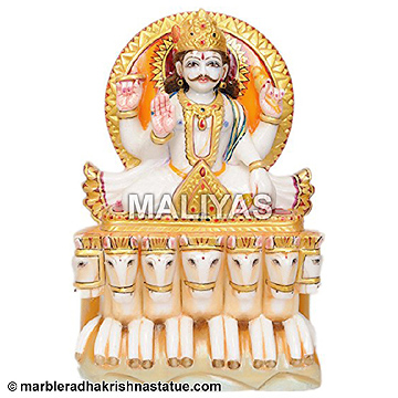 Marble Surya Navagraha Statue