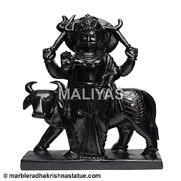 Marble Standing Shani Statue