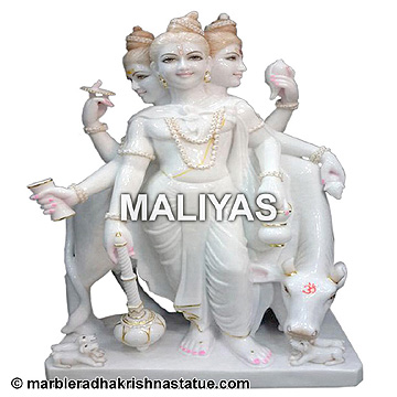 White Marble Dattatreya Idols
