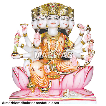 Marble Maa Gayatri Statue