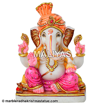 Marble Ganesha Sculpture