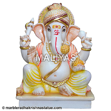 Ganesha Marble Idol