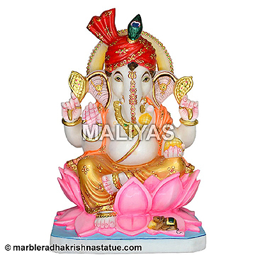 Marble Ganapti Moorti