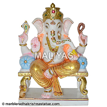 Marble Vinayak Statue