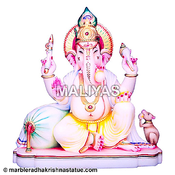 Marble Ganpati Bappa Moorti