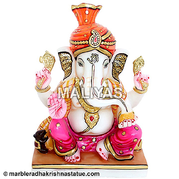 Lord Ganesha Marble Statue