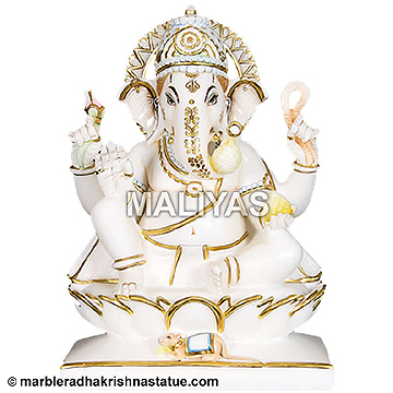 Makrana Marble Ganesh Ji Statue