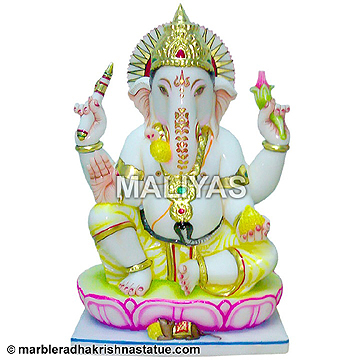 Marble Lord Ganesha Idol