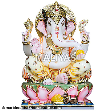 Marble Ganesh Statue from Jaipur